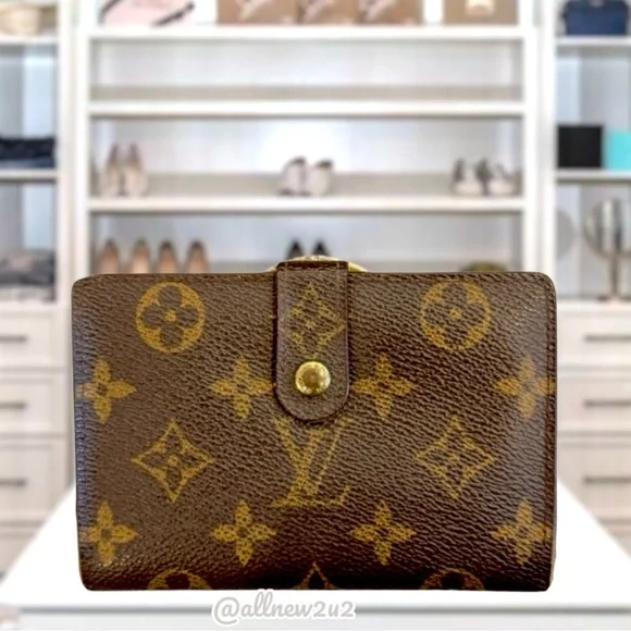 Louis Vuitton Monogram Unisex Viennois Kisslock Wallet with Box Multi HP! - Picture 2 of 16